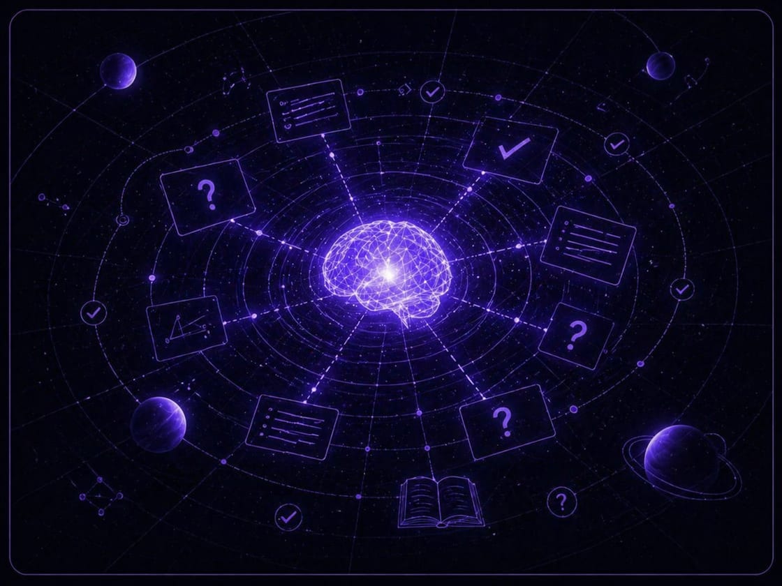 Illustration d'une routine de rappel actif pour réviser en prépa scientifique